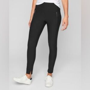 Athleta Stellar zip pocket pants size small like new!